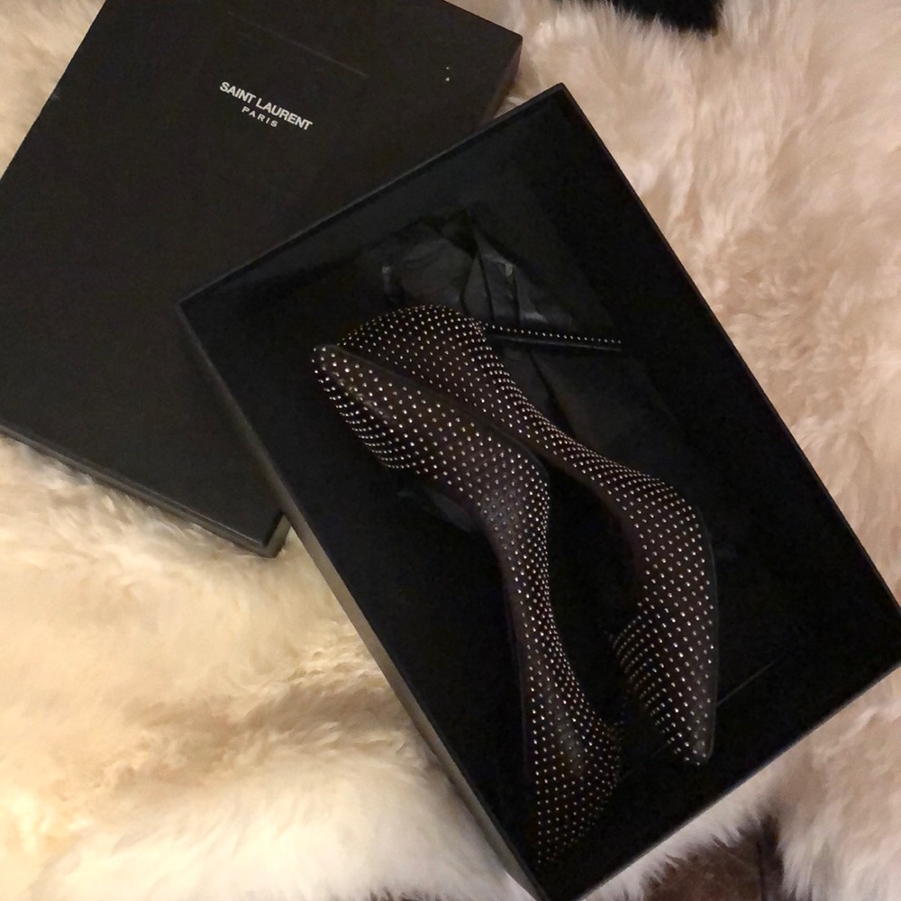 Authentic Saint Laurent Mat Napa/Microborchie 38.5
